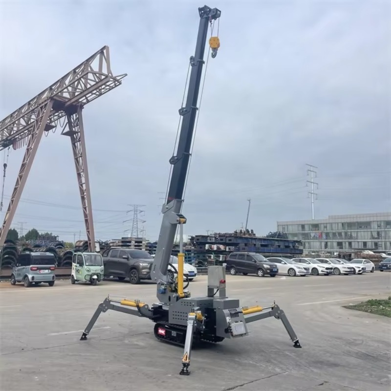 Heavy Equipment Lifting - Compact Mini Spider Crane Hydraulic Electric